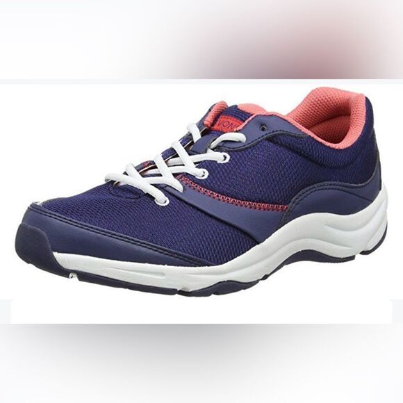 Vionic KONA Navy Blue Peach 1st Ray Tech Lace Up Athletic Performance Sneakers - Picture 1 of 15